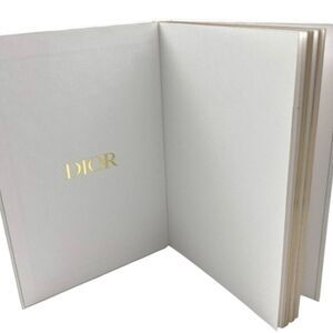 NEW Dior J'adore Hard Embossed White Cover and Gold Trimmed Journal | Notebook